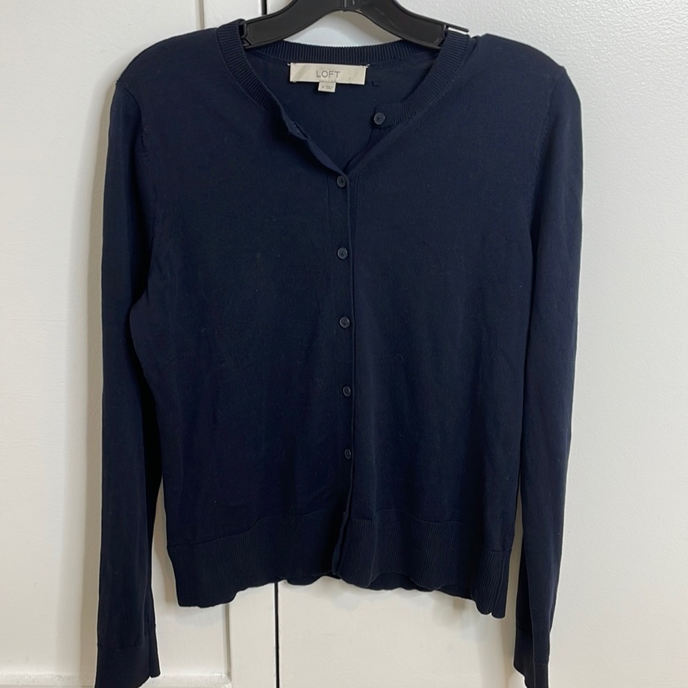 LOFT NAVY SWEATER